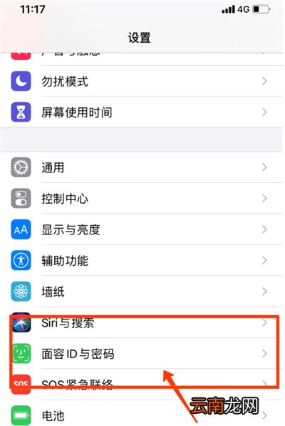 苹果下载软件怎么设置面部