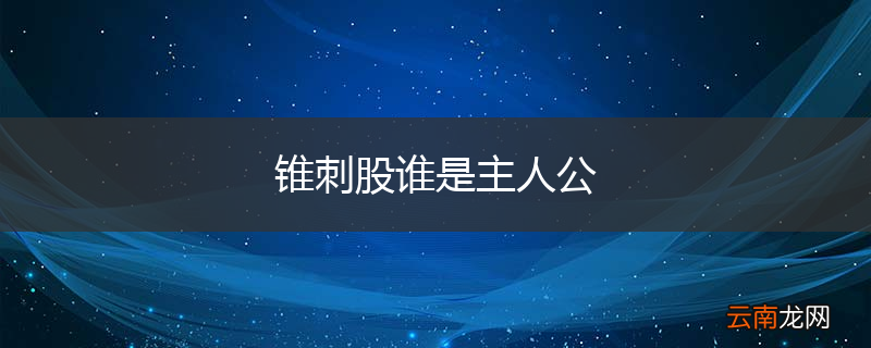 锥刺股谁是主人公