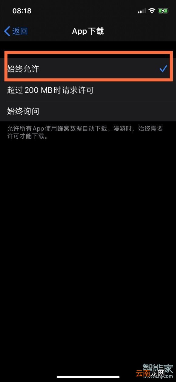 苹果怎么解除流量设置