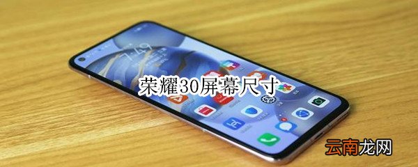 荣耀30屏幕尺寸