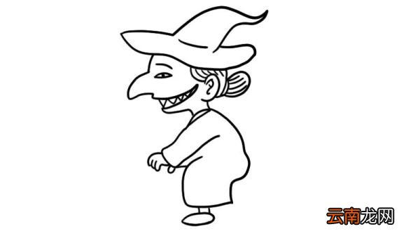 魔女简笔画