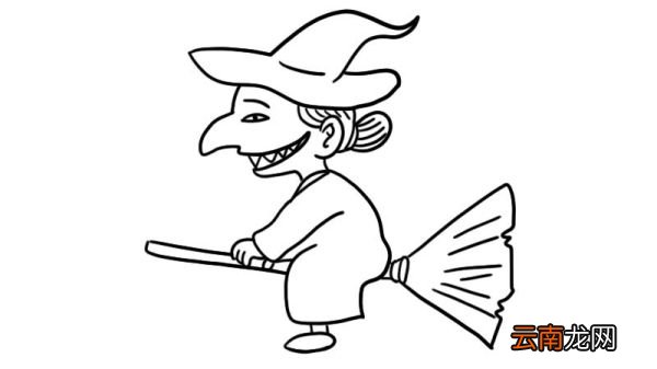 魔女简笔画