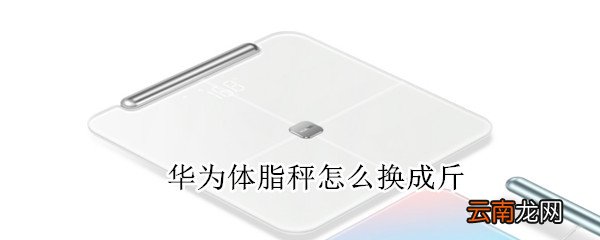 华为体脂秤怎么换成斤