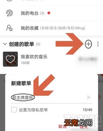 网易云音乐app新建隐私歌单的方法