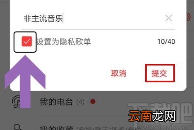 网易云音乐app新建隐私歌单的方法