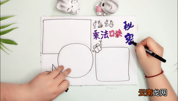乘法表手抄报 乘法表画报