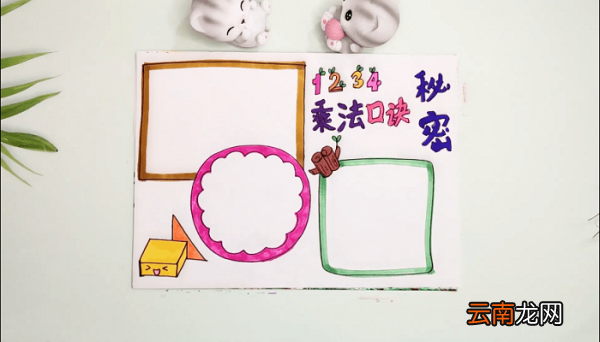 乘法表手抄报 乘法表画报