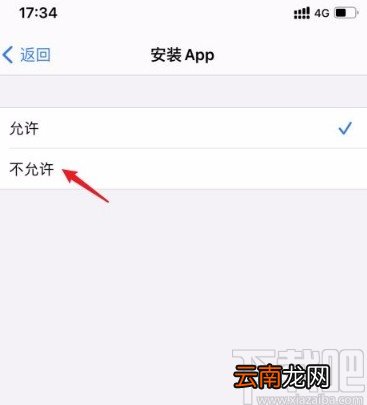 苹果手机禁止安装软件的方法