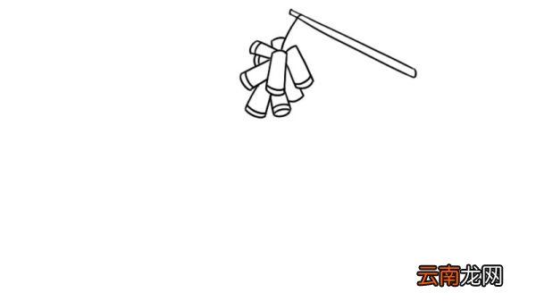 元旦鞭炮简笔画怎么画元旦鞭炮简笔画画法