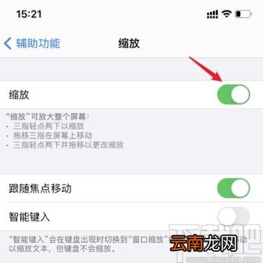 苹果手机关闭缩放功能的方法