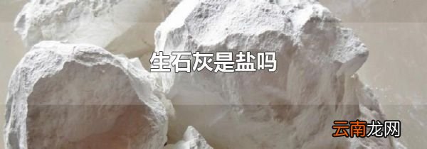 生石灰是盐吗