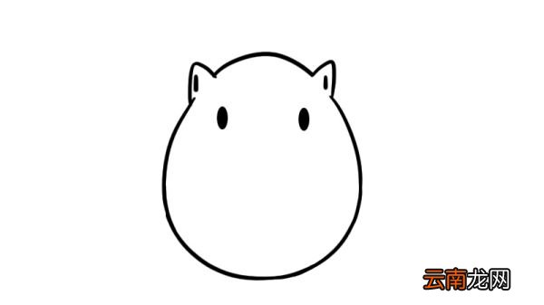 吃苹果的小刺猬简笔画