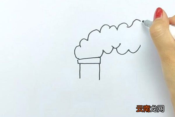 浓烟滚滚简笔画