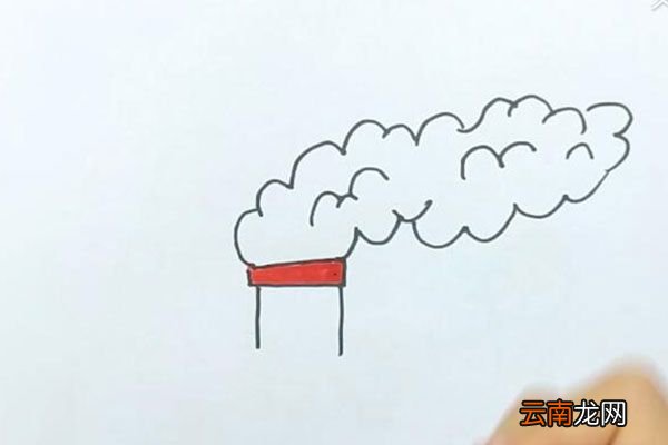 浓烟滚滚简笔画