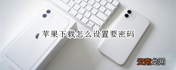 苹果下载怎么设置要密码