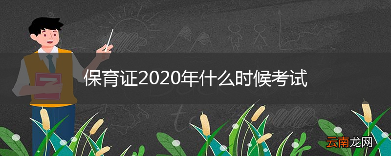 保育证2020年什么时候考试