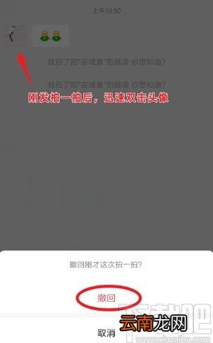 微信app撤回拍一拍消息的方法