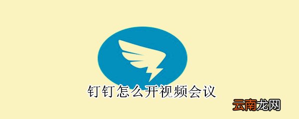 钉钉怎么开视频会议