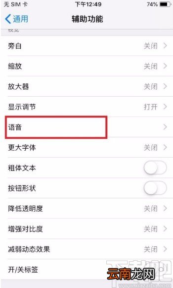 苹果手机开启朗读所选项的方法