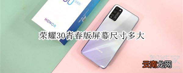 荣耀30青春版屏幕尺寸多大