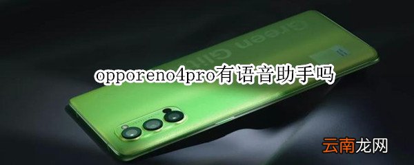 opporeno4pro有语音助手吗