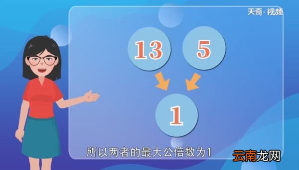 13和5的最大公因数是多少13和5的最大公因数是多少