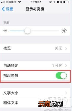 苹果手机关闭抬起唤醒屏幕的方法