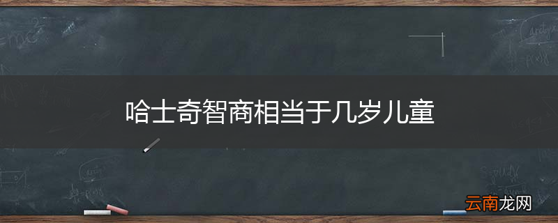 哈士奇智商相当于几岁儿童