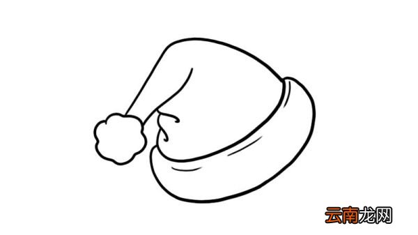 圣诞节帽子简笔画
