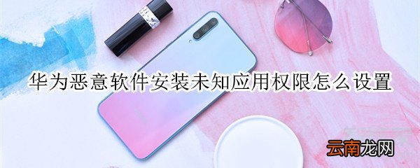 华为恶意软件安装未知应用权限怎么设置