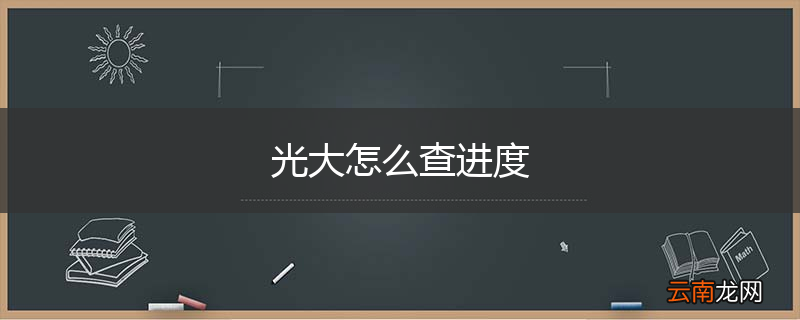 光大怎么查进度