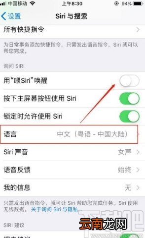 iPhone设置Siri语音唤醒的方法