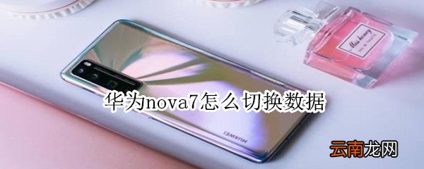华为nova7怎么切换数据