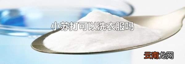 小苏打可以洗衣服吗