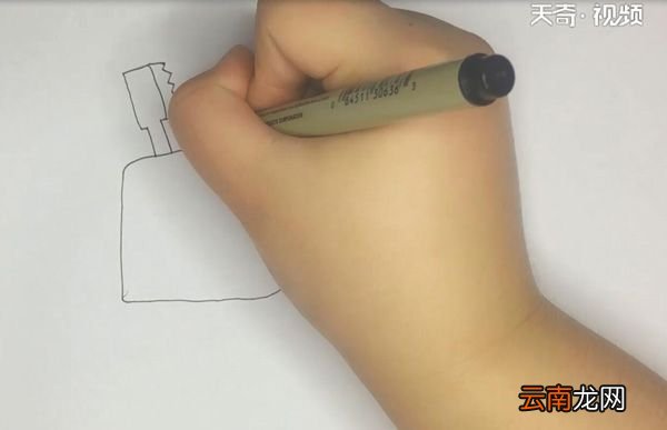牙刷杯简笔画