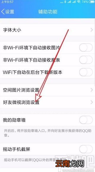 手机QQ关闭好友微视自动播放功能的方法
