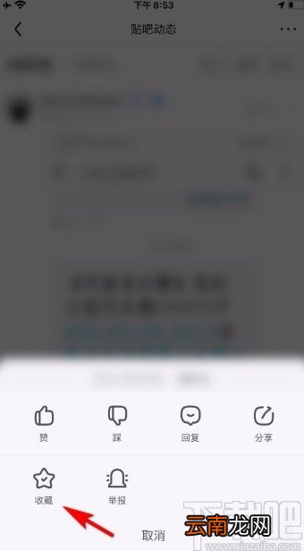 百度贴吧app收藏别人帖子评论的方法