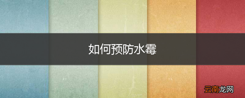 如何预防水霉