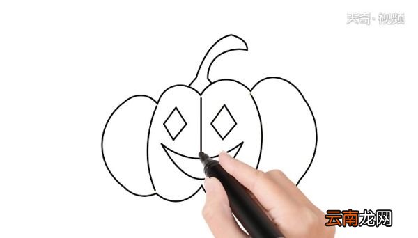 南瓜灯简笔画 南瓜灯简笔画怎么画
