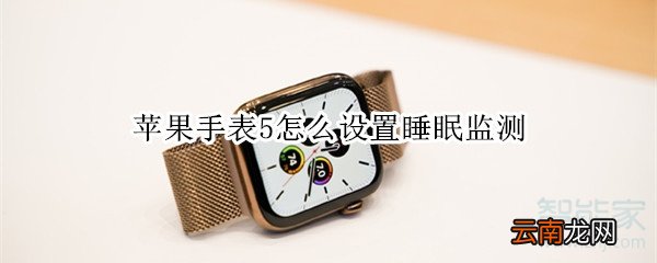 苹果手表5怎么设置睡眠监测