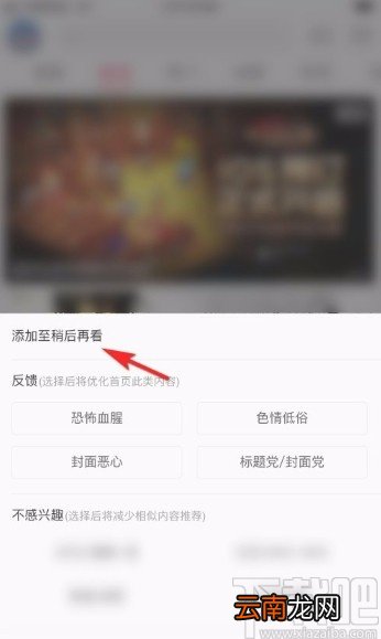 哔哩哔哩app将视频添加到稍后再看的方法