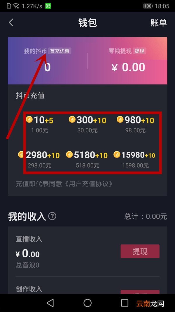 手机支付宝怎么充抖音币