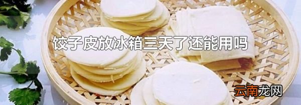 饺子皮放冰箱三天了还能用吗
