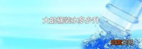 大的桶装水多少升