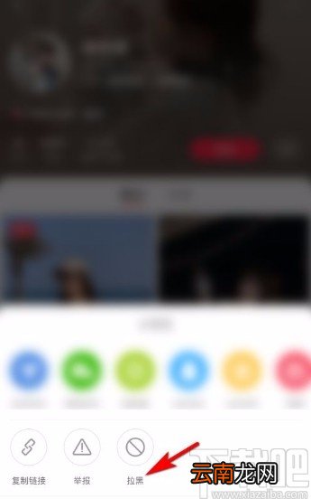 小红书app拉黑用户的方法