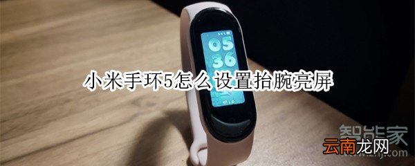 小米手环5怎么设置抬腕亮屏