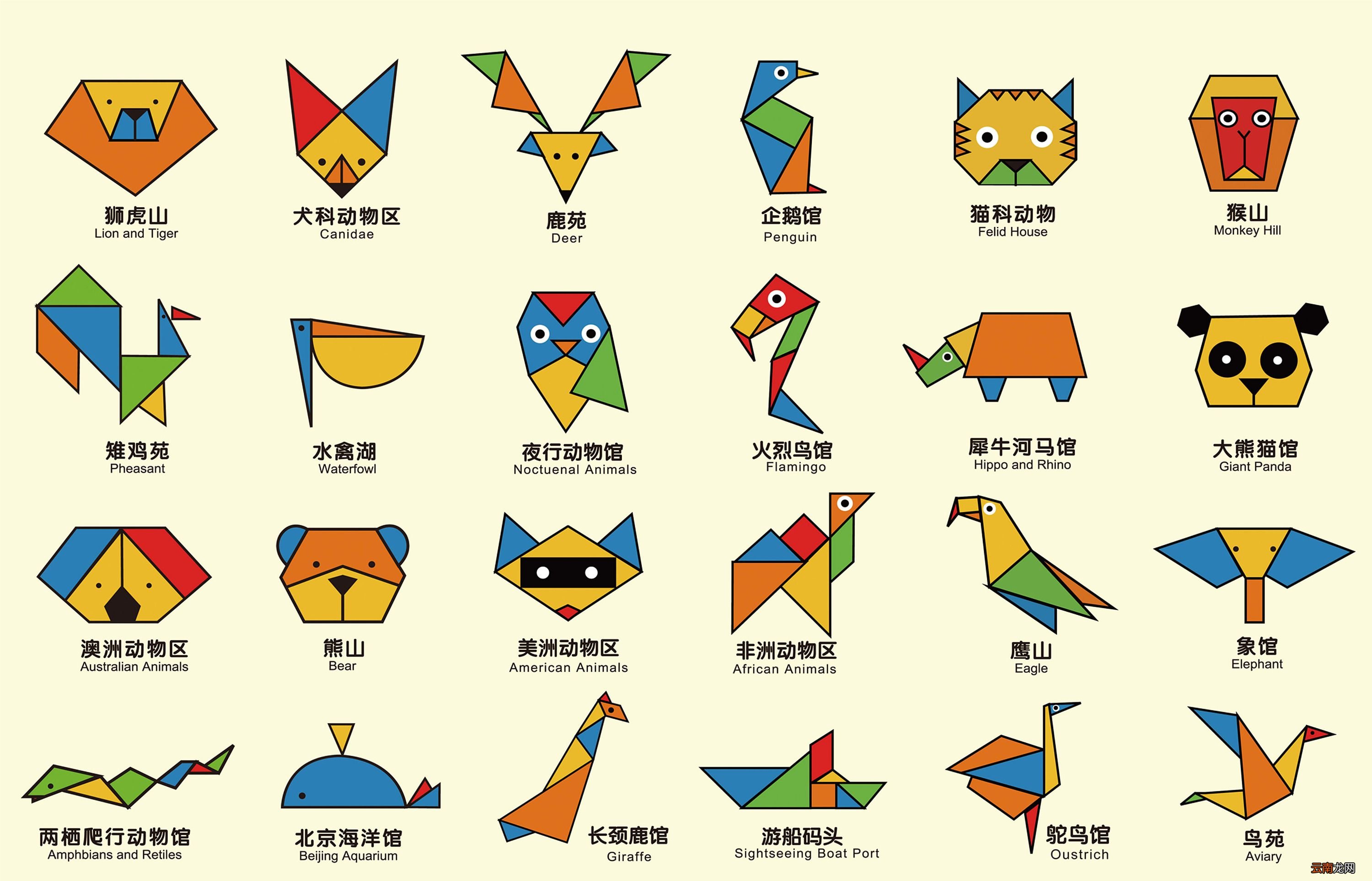 七巧板由几种图形组成？