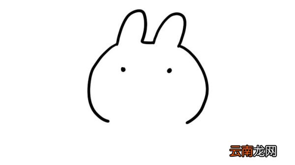 吃雪糕的兔子简笔画