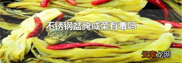 不锈钢盆腌咸菜有毒吗