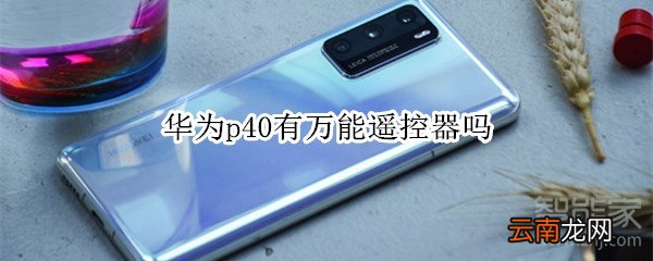 华为p40有万能遥控器吗